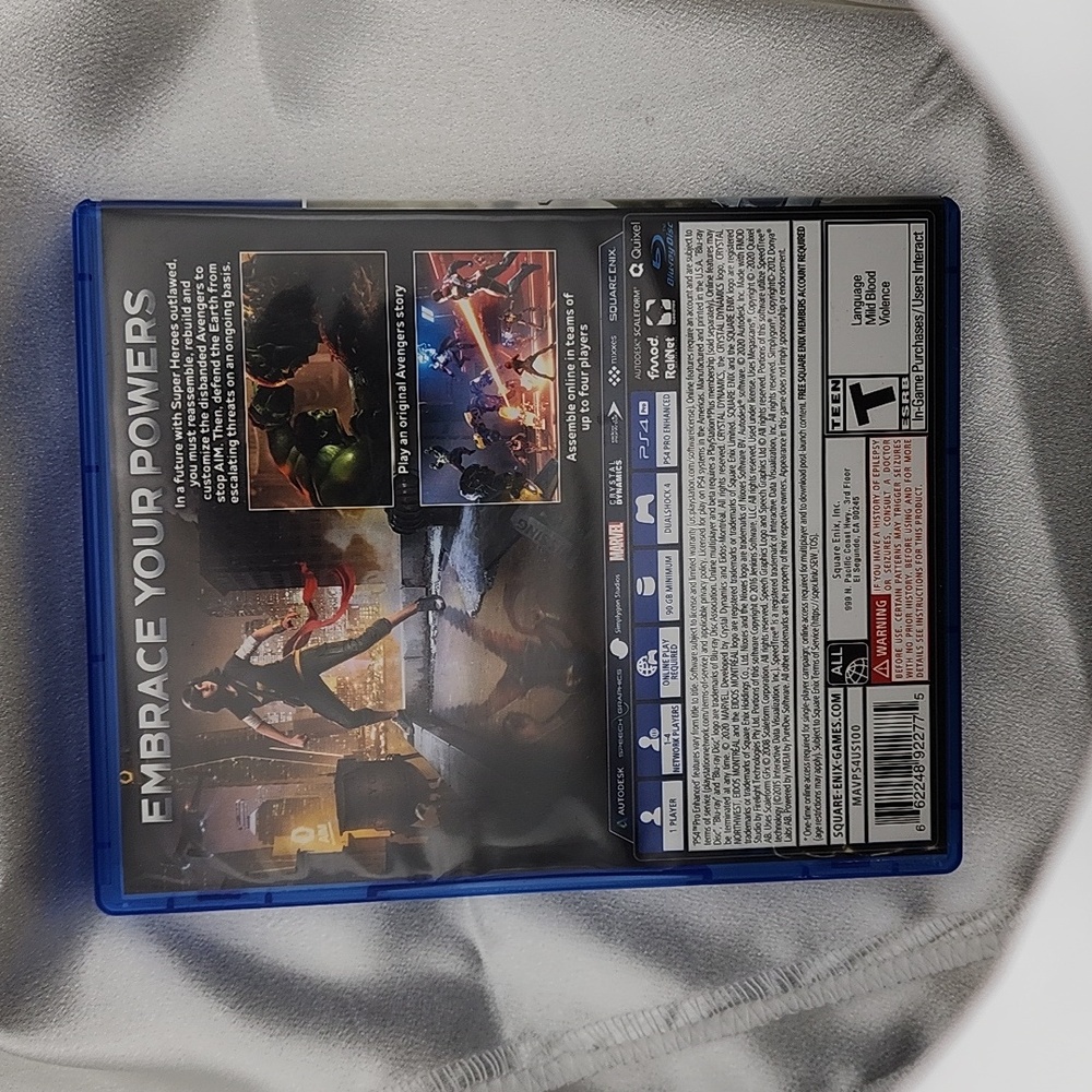 PS4 MARVEL AVENGERS VIDEO GAME - Picture 2 of 2